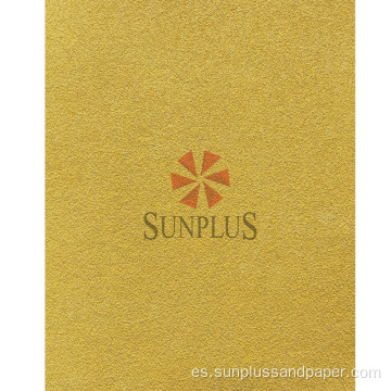 Hoja de lijado de papel de oro amarillo automotriz de Sunplus